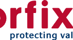 Orfix logo: Protecting values in red text with a blue circle.